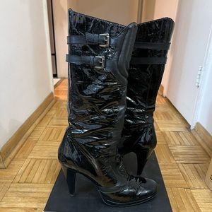 Bruno Magli Knee High Leather Boots. Size 41 (us 10)